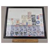 Framed Sports Tickets 17 x 21"
