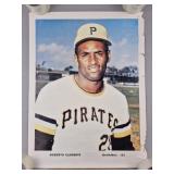 Vintage Roberto Clemente Poster 19 x 25"