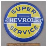 Modern Metal Chevy Service Sign 15 & 3/4