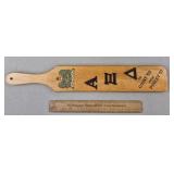 1950s Fraternity Wooden Paddle
