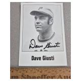 Dave Giusti Signed Photo Pirates - No COA