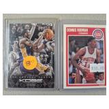 Kobe Bryant & Dennis Rodman Basketball Cards