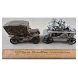 Vintage Car & Fire Engine Banks