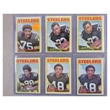 1972 Topps Pittsburgh Steelers Football Cards