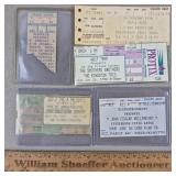 Vintage Concert Tickets