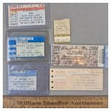 Vintage Concert Tickets