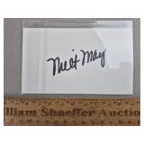 Milt May Signed Card Pirates - No COA