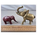 Metal Elephants 1 Brass