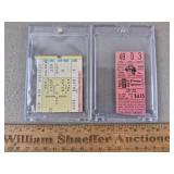 Vintage Pittsburgh Pirates Tickets