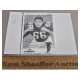 Jim Simon Signed Paper Falcons - No COA