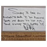 Art Monk Signed Paper Redskins - No COA
