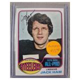1976 Jack Ham Signed Football Card - No COA