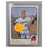1973 Topps Steve Blass Signed Baseball Card