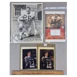 Signed Football Photos & Jersey Patch Card