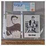 Dick Groat Signed Photo & Ticket - No COA