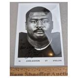 John Jackson Signed Photo Steelers - No COA