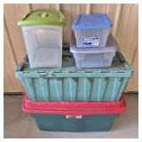 Plastic Totes - 1 Cracked