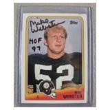 Mike Webster Signed Football Card - No COA