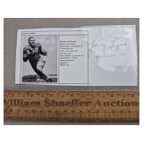 Johnny LuJack Signed Paper Bears - No COA