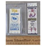 Pitt Basketball Ticket Stubs