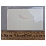 Paul Pettit Signed Card Pirates - No COA