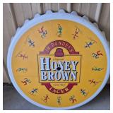 Honey Brown Lager Plastic Table Top 37" W