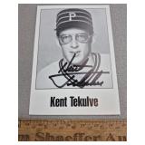 Kent Tekulve Signed Photo Pirates - No COA