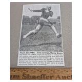 Billy Brimes Signed Paper Packers- NO COA