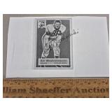 Ed Modzelewski Signed Paper Steelers- No COA