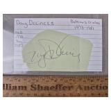 Doug Decinces Cut Autograph Orioles - No COA