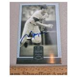 Maury Wills Signed Card Pirates Dodgers No COA