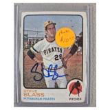 1973 Topps Steve Blass Signed Baseball Card
