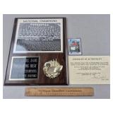 1966 Notre Dame Photo Signed Pete Duranko
