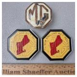 MG Car Belt Buckles & Plate Topper New England