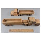 Wooden Toy Tractor Trailers
