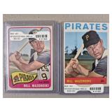 1964 & 1965 Topps Bill Mazeroski Baseball Cards