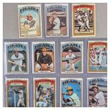 1972 Topps Pittsburgh Pirates Baseball Cards