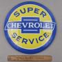 Modern Metal Chevy Service Sign 15 & 3/4" W