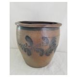 Blue Gray Decorated 2 Gallon Crock