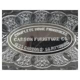Carson Furniture Co. Pittsburg Adv. Glass Dish