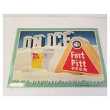 Vintage Fort Pitt Beer On Ice TOC Sign