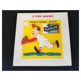 Vintage Koehler Beer Vacuum Formed  Baseball Sign
