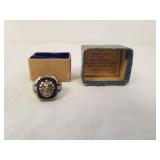 Vintage Sterling Masonic Order Of Demolay Ring