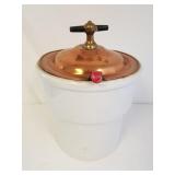 Hall Soup Tureen W/ Copper Lid & Ladle