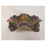 Carnival Glass Bowl MARIGOLD Holly & Berry