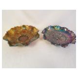 2 - Carnival Glass Bowls