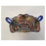 Fenton Carnival Glass Bowl Birds & Cherries