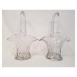 2 Glass Baskets