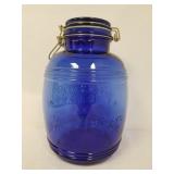 Cobalt Blue Cracker Barrel 4 Qt. Jar