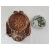 Vintage Indian Ashtray & Plate